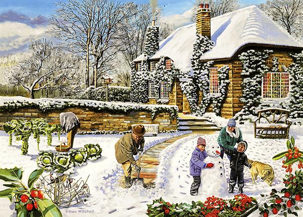Christmas Garden - Nostalgic Christmas Card T005