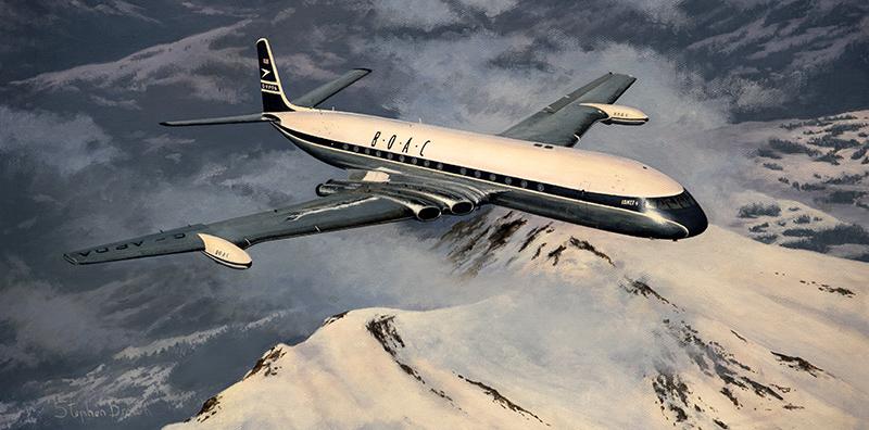 Heading Home - BOAC de Havilland Comet by Stephen Brown