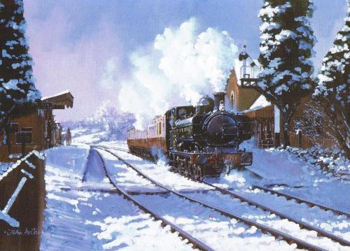Hampton Loade Winter - Railways Christmas Card R059