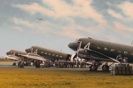 Eve of Destiny by Richard Taylor - C-47 D-Day Greetings Card M556