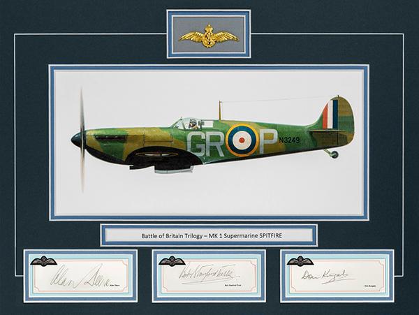 Battle of Britain Trilogy - The Supermarine Spitfire - 3 Pilot Sigs