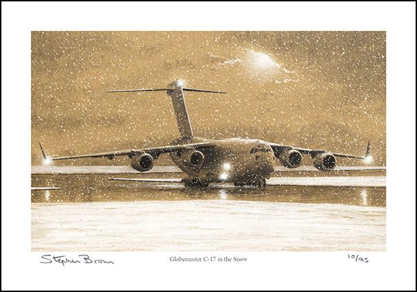 Globemaster C-17 in the Snow - Limited Edition card