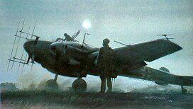 Me110G-4 by Michael Turner - Luftwaffe aviation art