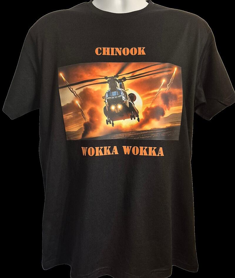 CH-47 Chinook - Wokka Wokka T-Shirt - Black