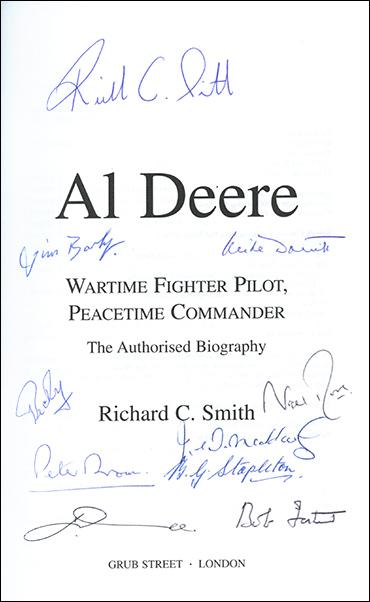 AL DEERE - Wartime Fighter Pilot, Peacetime Commander - Multi Signed