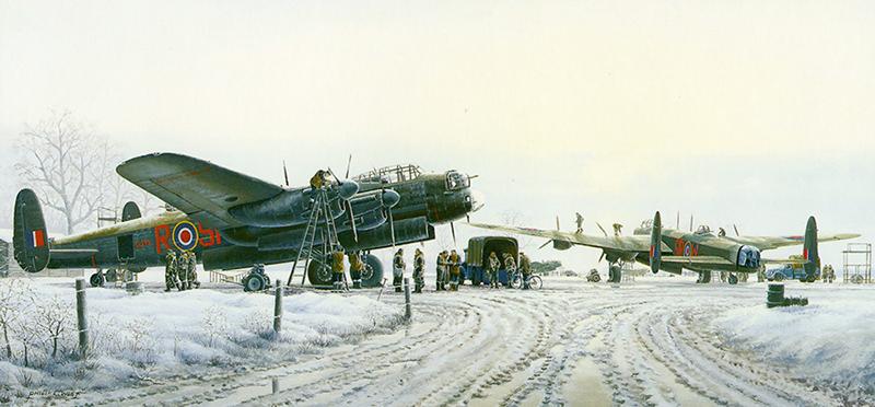 Maximum Effort - RAF Lancasters - Christmas Card M101