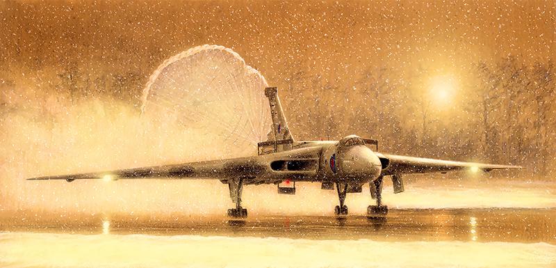 Vulcan in the Snow - Christmas card M418