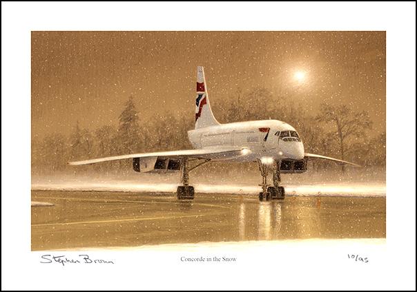 Concorde in the Snow - LE50