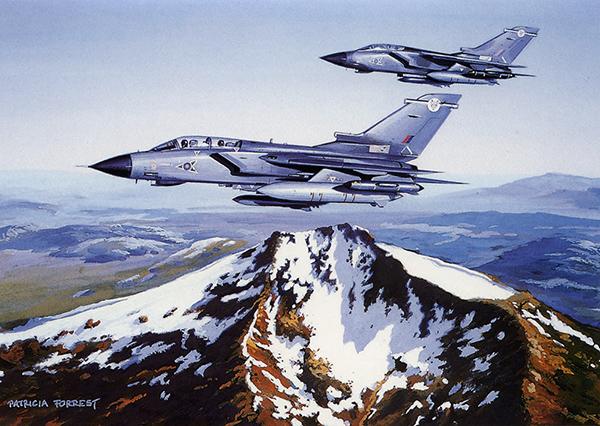 Tornados over Ben Nevis by Patricia Forrest - Greetings Card M064
