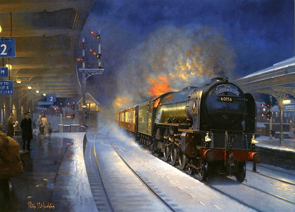 Roaring Through Retford - Railways Christmas Card R045