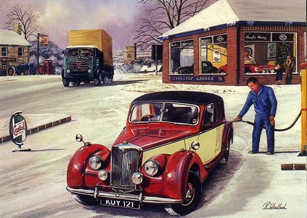 Spirit of the 50s - Classic Car Christmas Card A022