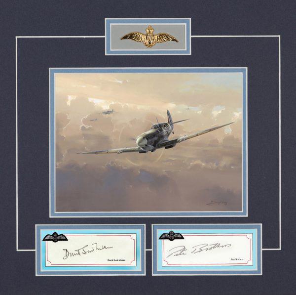 DAVID SCOTT-MALDEN and PETE BROTHERS - RAF Pilot Signatures - RAFF06