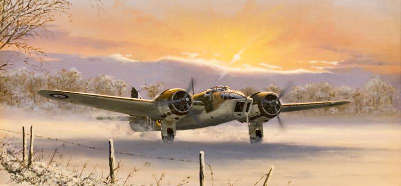 Blenheim IV - Winter Ops by Stephen Brown - Cameo print