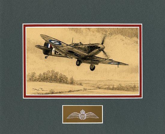 Spitfire Mk Vb by Stephen Brown - Original Drawing