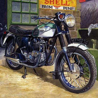 Classic Motorcycle Greetings Cards