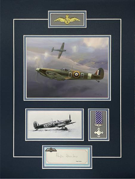 Spitfire Tribute - Group Captain Sir HUGH DUNDAS  DSO* DFC Signature