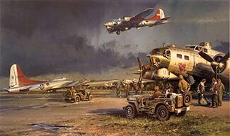 Company of Heroes by Robert Taylor aviation art print B-17