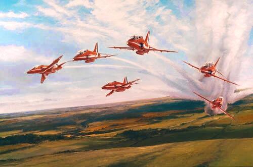 Red Arrows 1980 by Robert Taylor