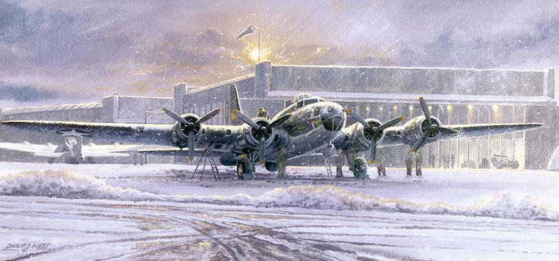 The Memphis Belle - B-17 Flying Fortress - Christmas Card M104