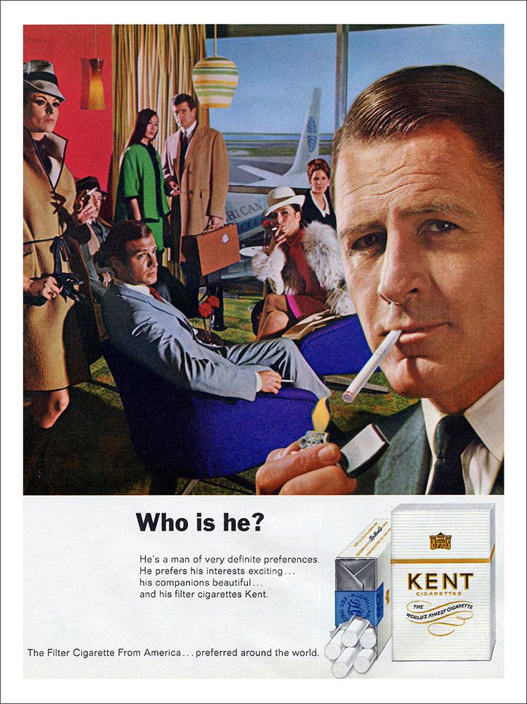 Kent Cigarettes, Tobacco Advert, 1960s : Art Print £7.99 / Framed Print ...