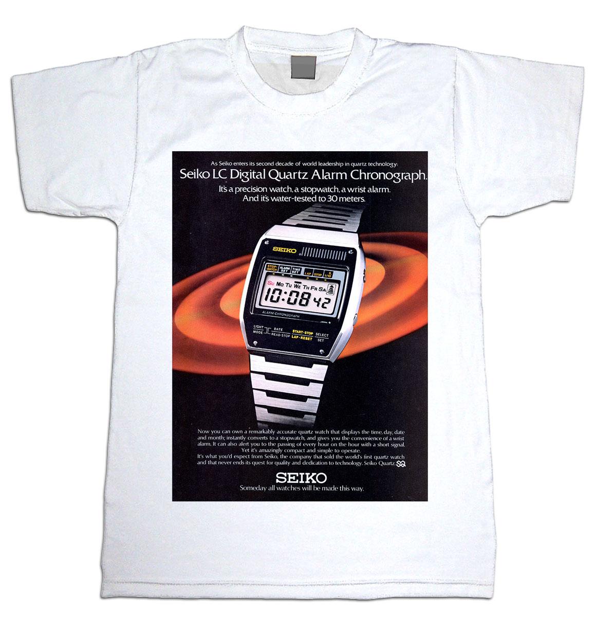 Seiko Digital watch Advert, 1970s : Art Print £ / Framed Print £ /  T-Shirt £ / Shopping Bag £