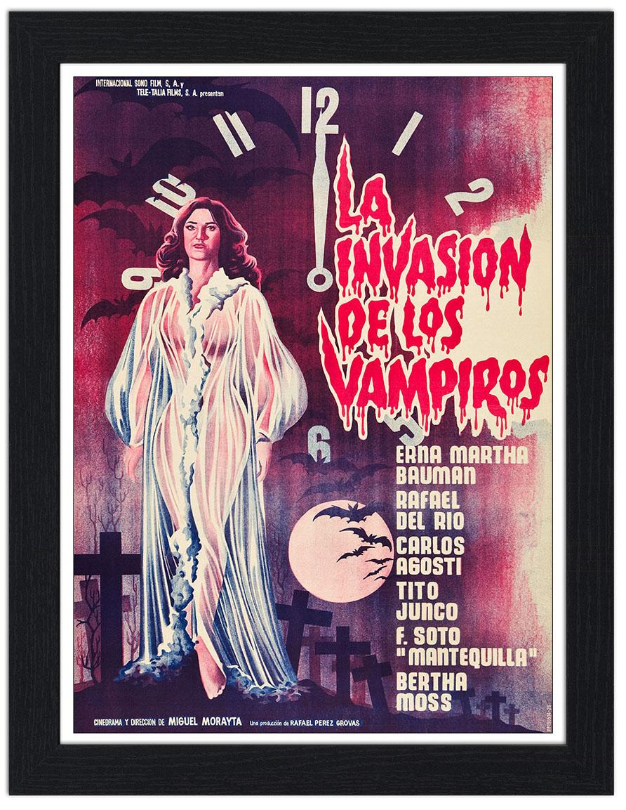 La Invasion De Los Vampiros Argentinian Horror Movie Poster Art Print