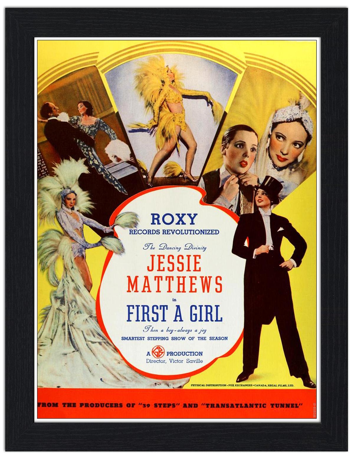 Jessie Matthews First A Girl Musical Movie Poster : Art Print £7.99 ...