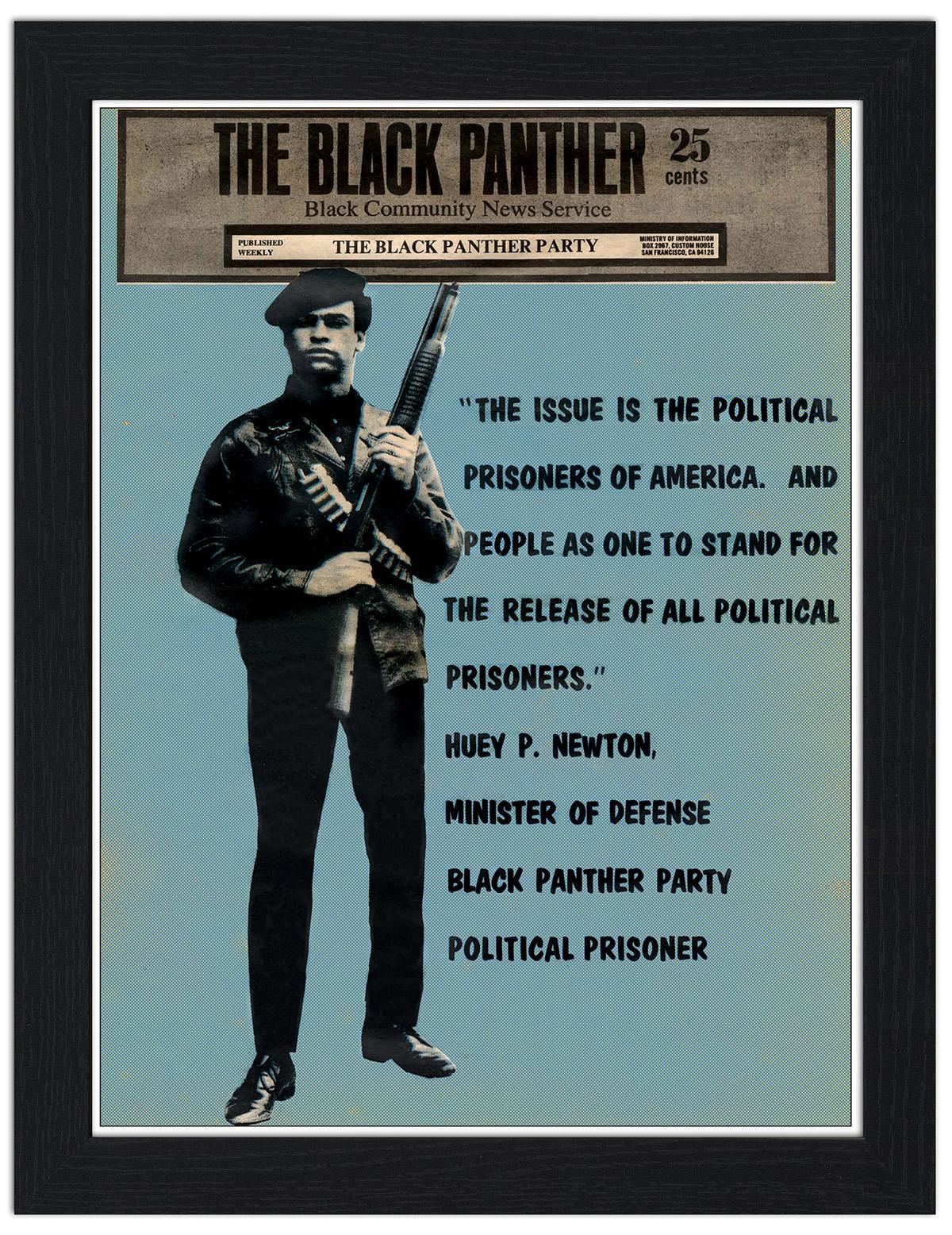 The Black Panther Newspaper Cover : Art Print £7.99 / Framed Print £22. ...