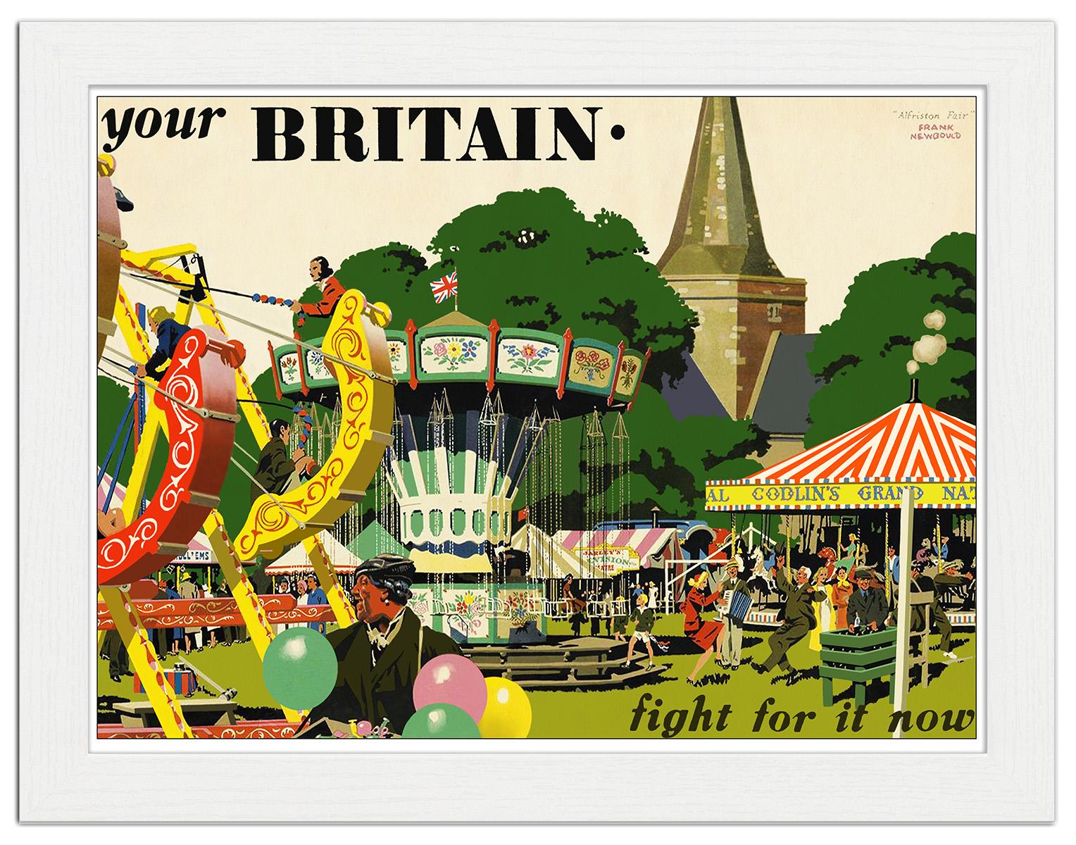 Your Britain Fairground Wartime Poster Art Print £799 Framed Print