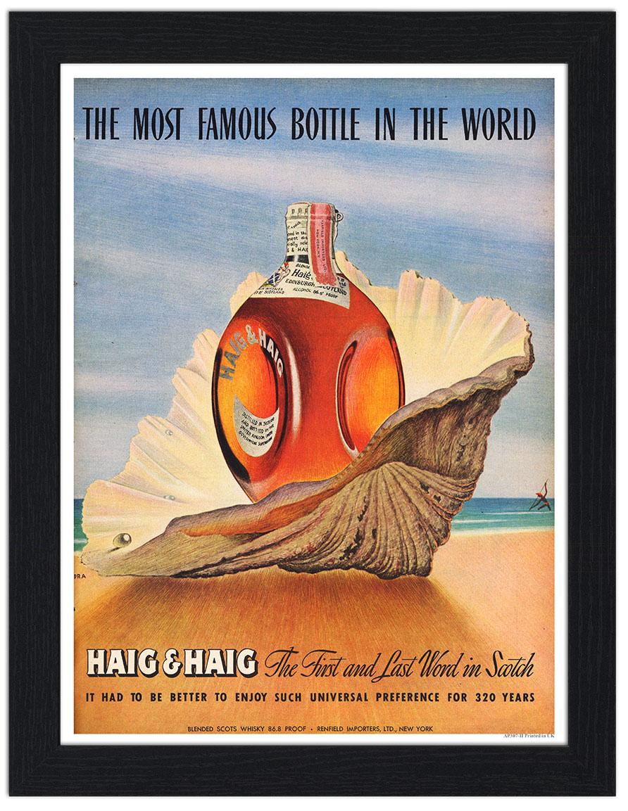Haig and Haig Scotch Whisky Art Print £7.99 / Framed