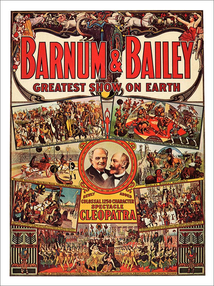 Barnum Bailey, Vintage Circus Poster, 1912 : Art Print £7 ...