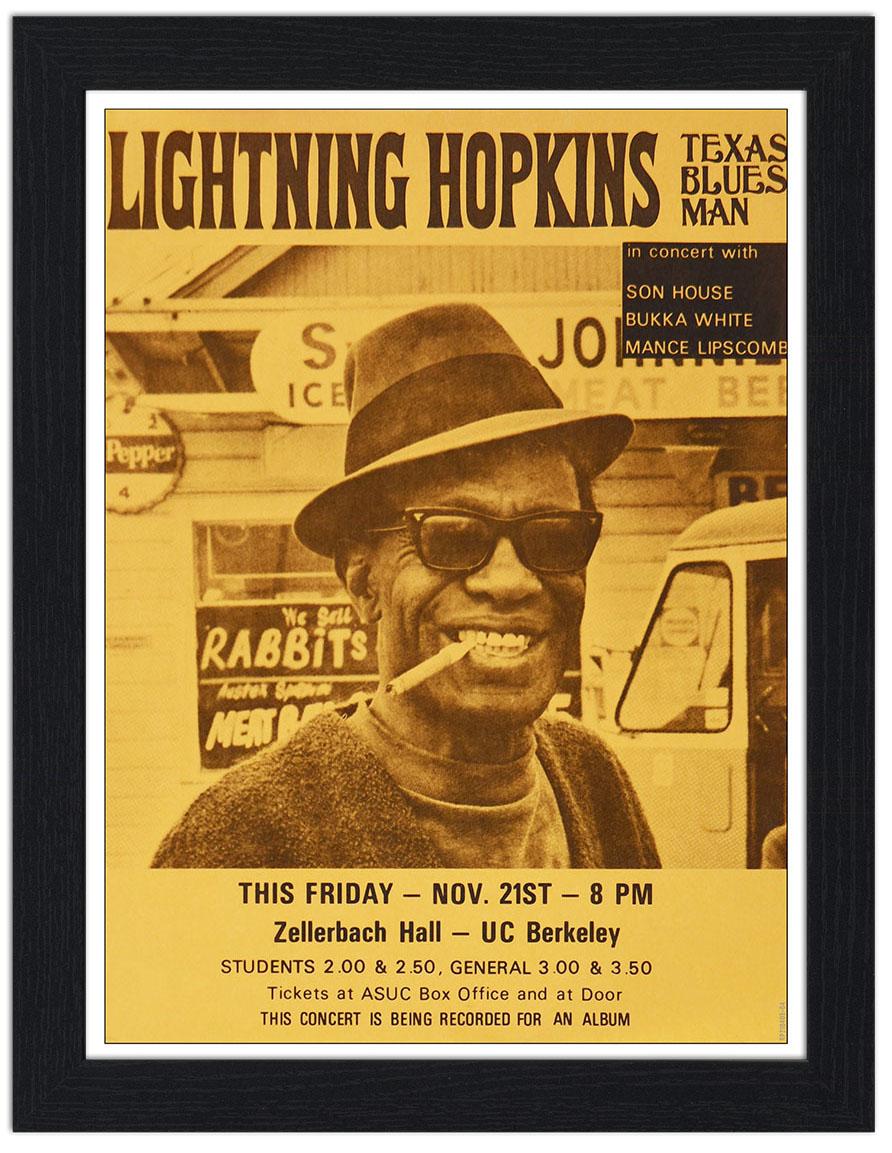 Lightning Hopkins Blues Poster : Art Print £7.99 / Framed Print £22.99 ...