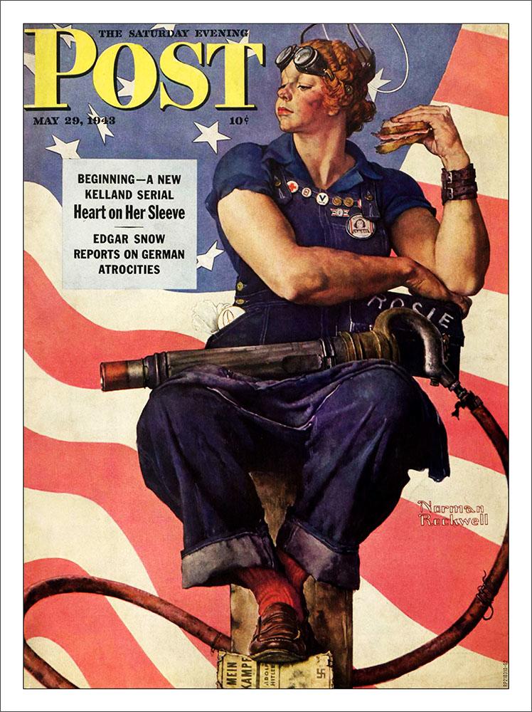 Rosie The Riveter Magazine Cover Norman Rockwell : Art Print £7.99 ...