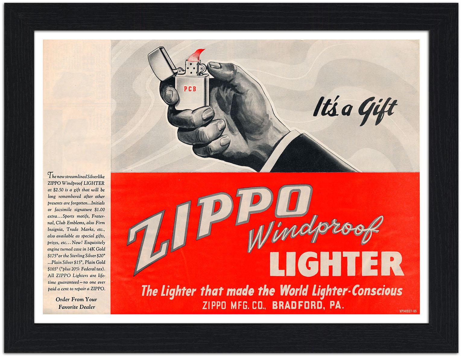 Zippo Lighters 1940s : Art Print £7.99 / Framed Print £22.99 / T-Shirt ...