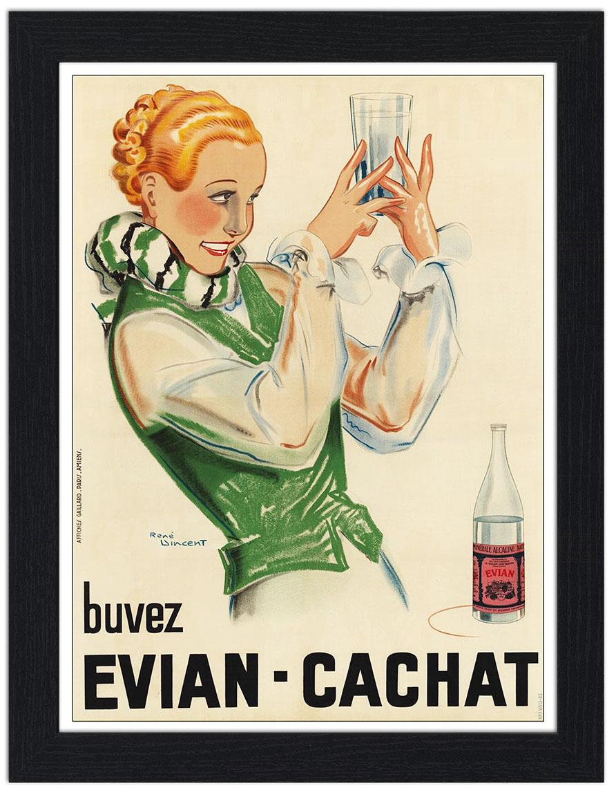 Evian Water Advert Art By Rene Vincent : Art Print £7.99 / Framed Print ...