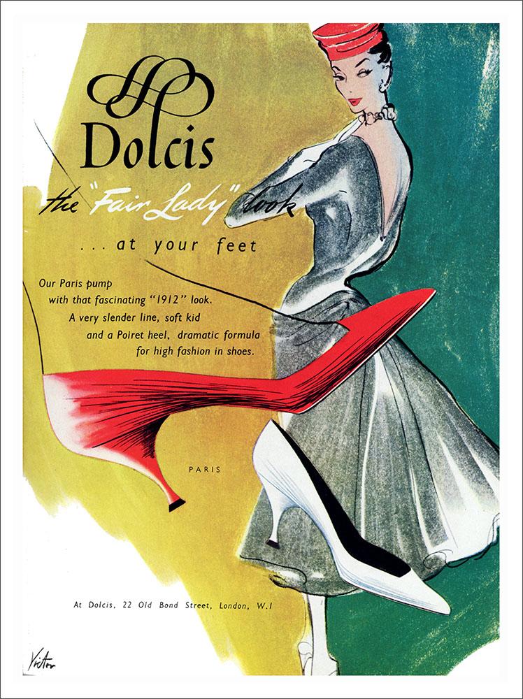 Dolcis Shoes Advert, 1950s : Art Print £7.99 / Framed Print £22.99 / T ...