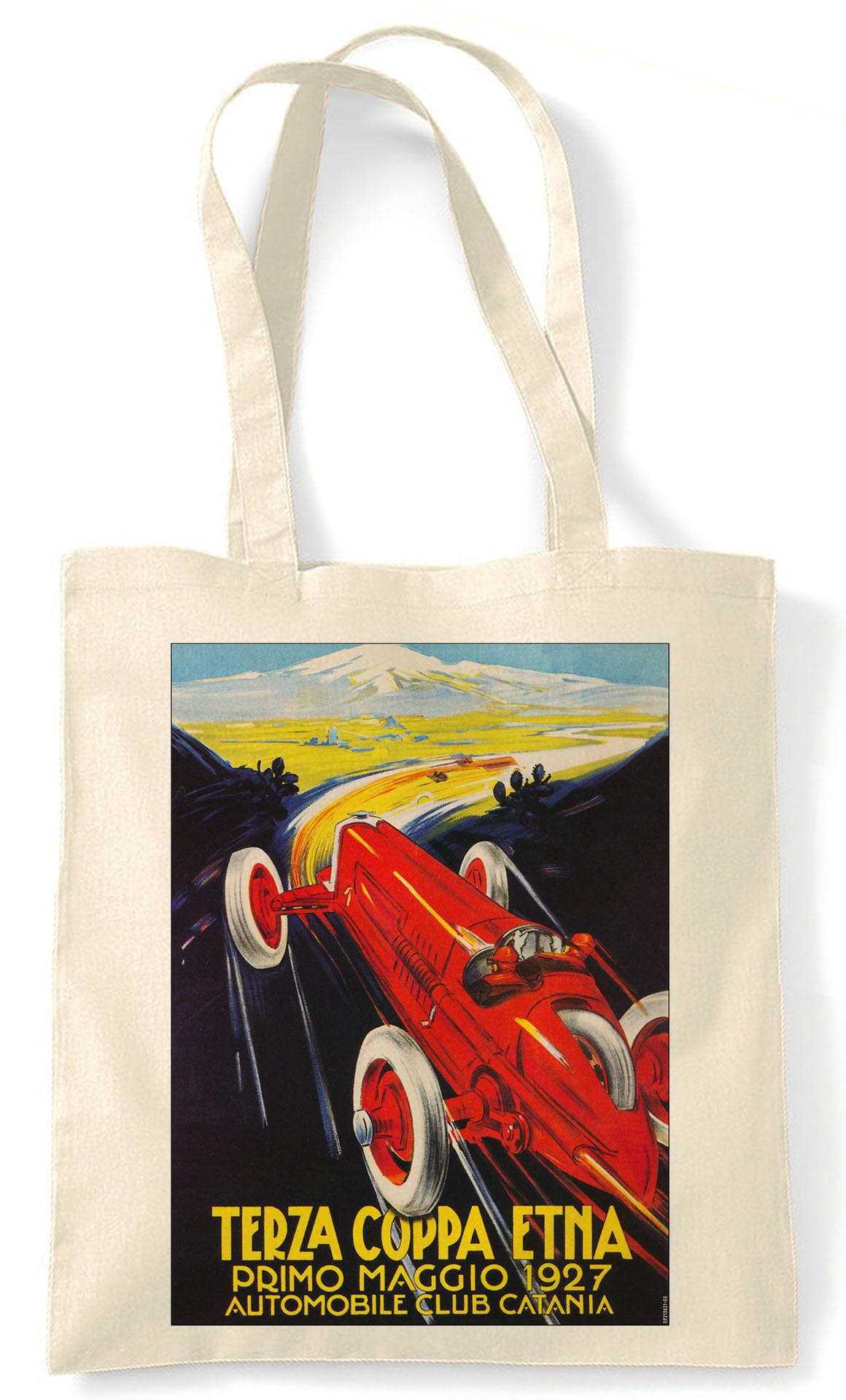 Wee Blue Coo Sport Motor Racing Catania Italy Etna Vintage Art Print Poster Wall Decor 12X16 Inch