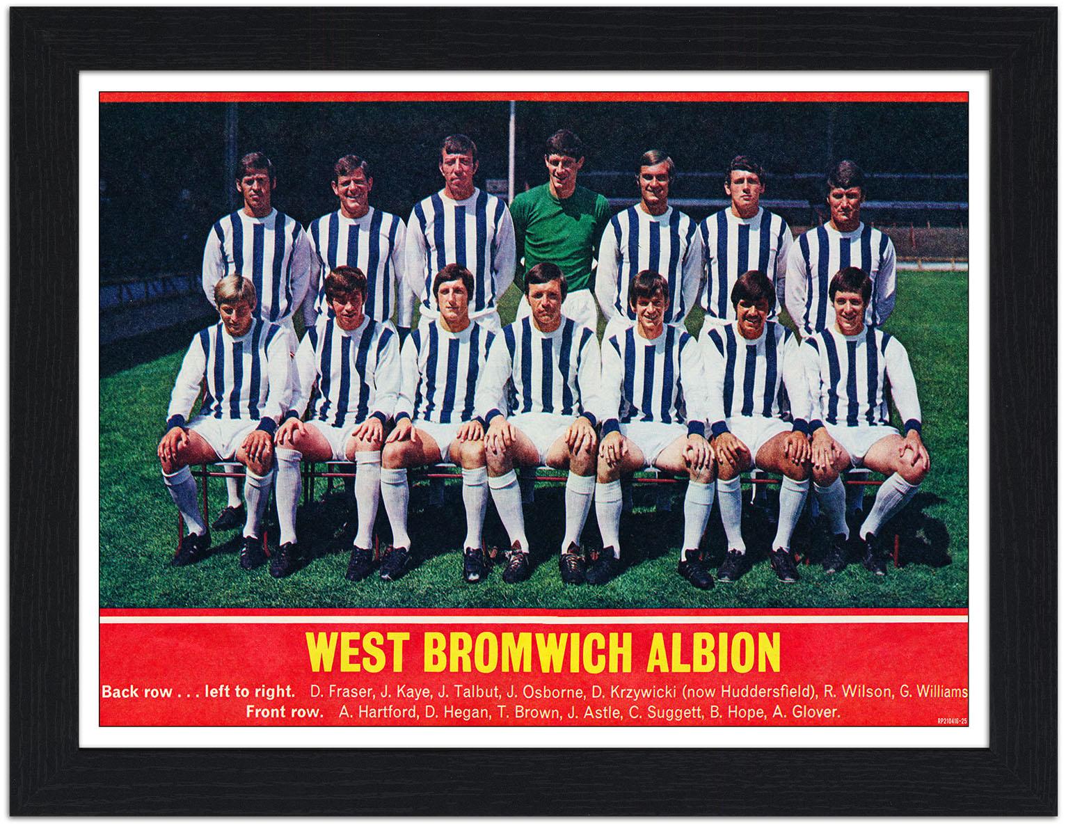 West Bromwich Albion Football Squad Team Photo : Art Print £7.99 ...