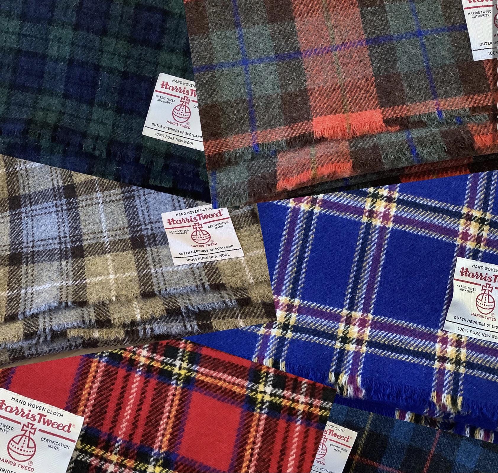 100% Wool British Made Tweed Fabric Blanket Throw *Not Harris 170cm x 144cm 