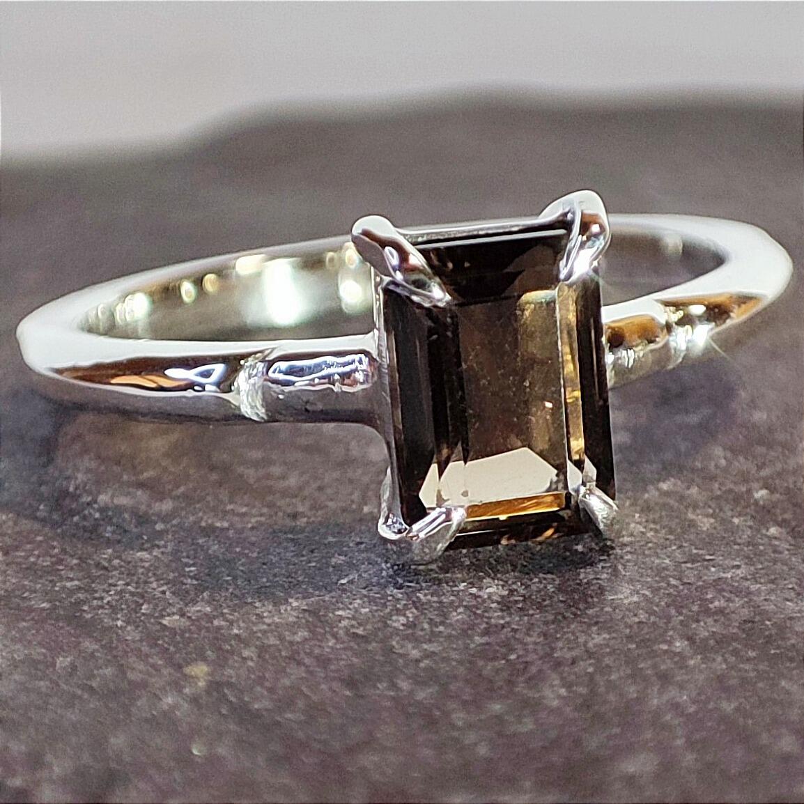 Smoky sales citrine ring