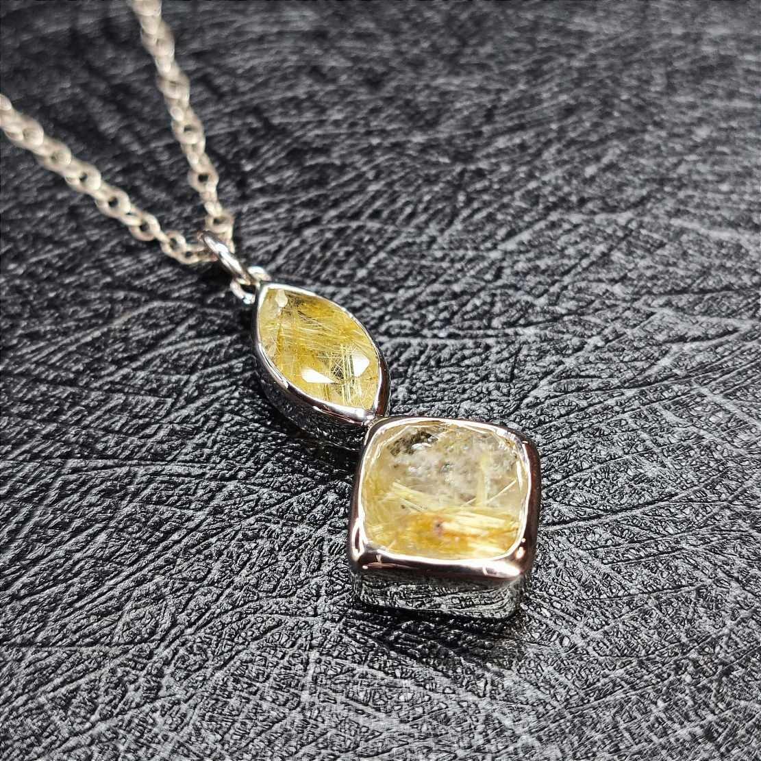 Rutilated Quartz Pendant