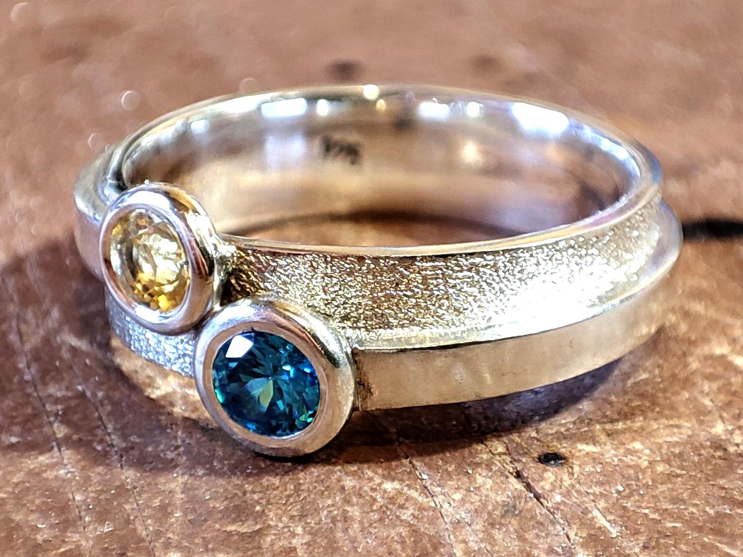 Sterling Silver Double Buckle Ring