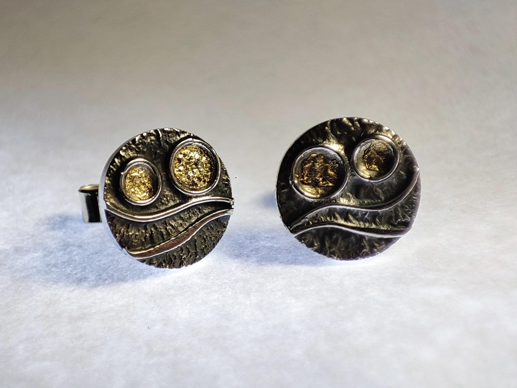 24 carat gold stud earrings deals