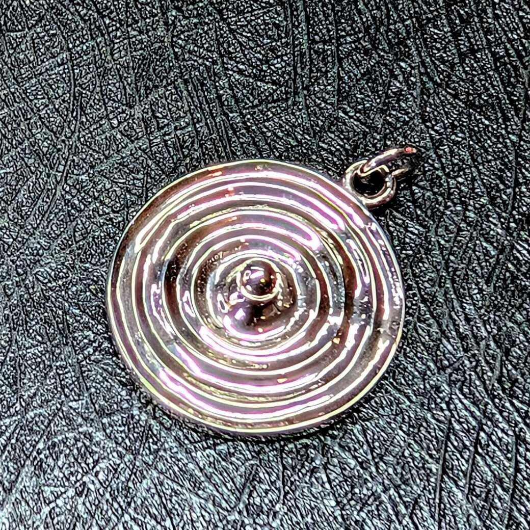 Hand Engraved Water Droplet Pendant, handmade in Scotland with recycled sterling silver