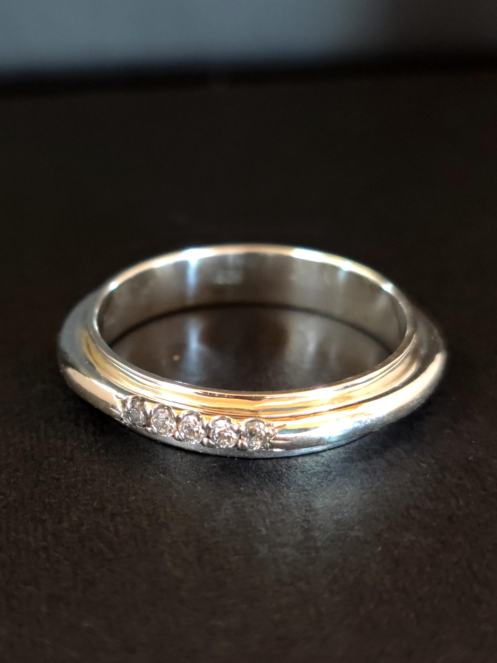 Sterling Silver Pavé Set Spinning Ring