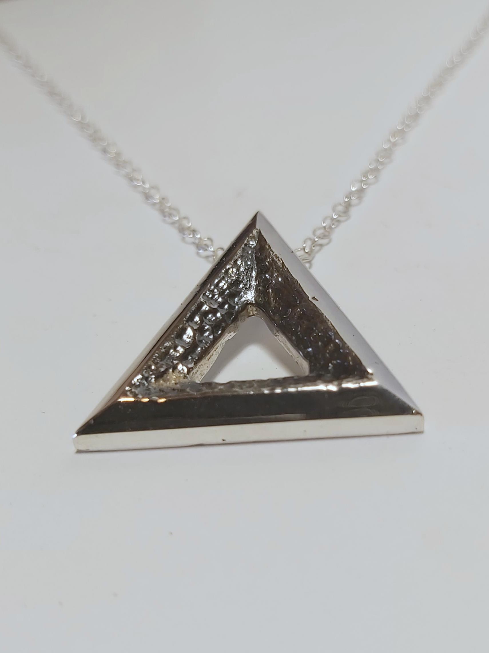 Sterling Silver Triangle Pendant