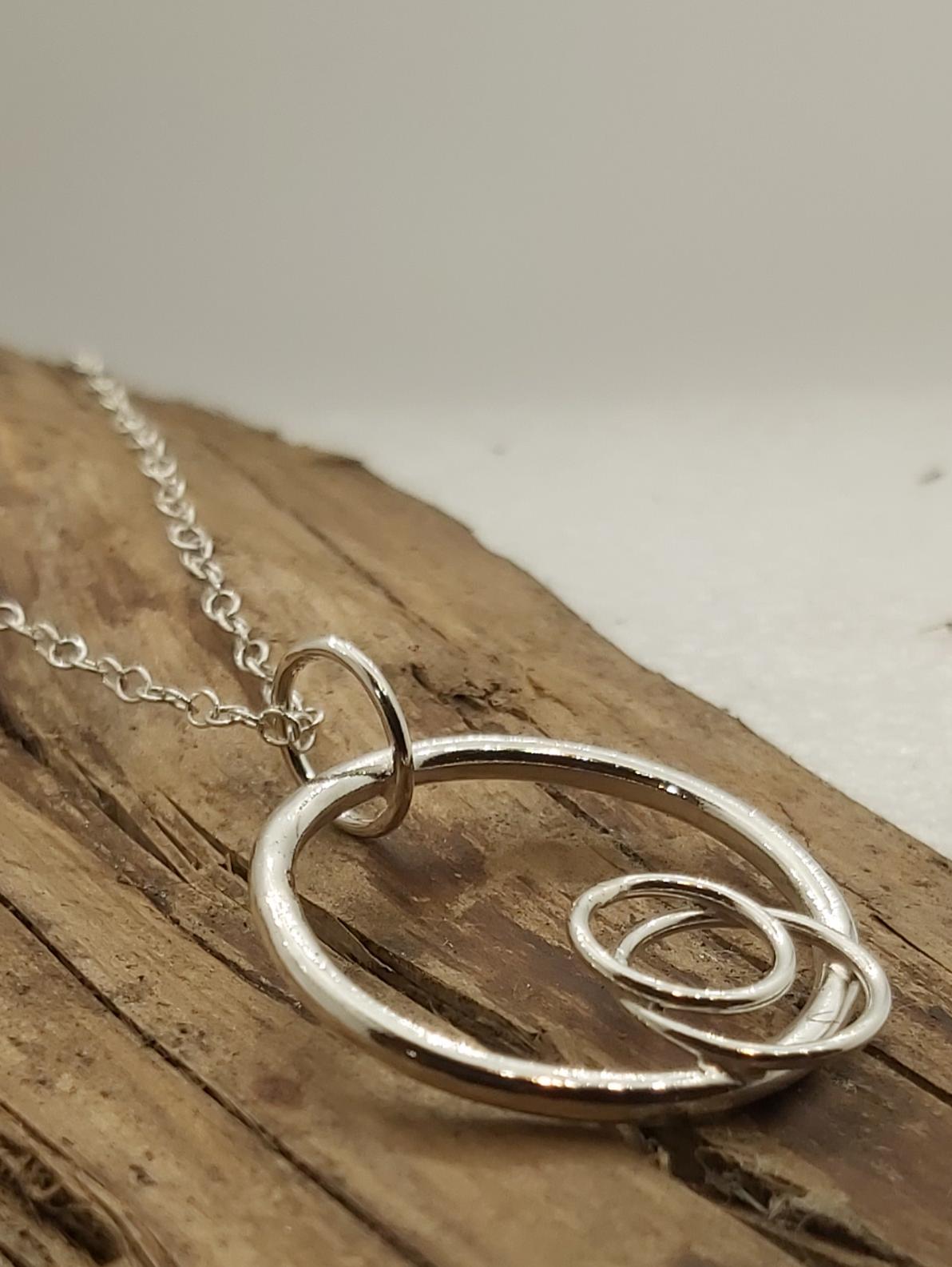 Sterling Silver Circles Pendant