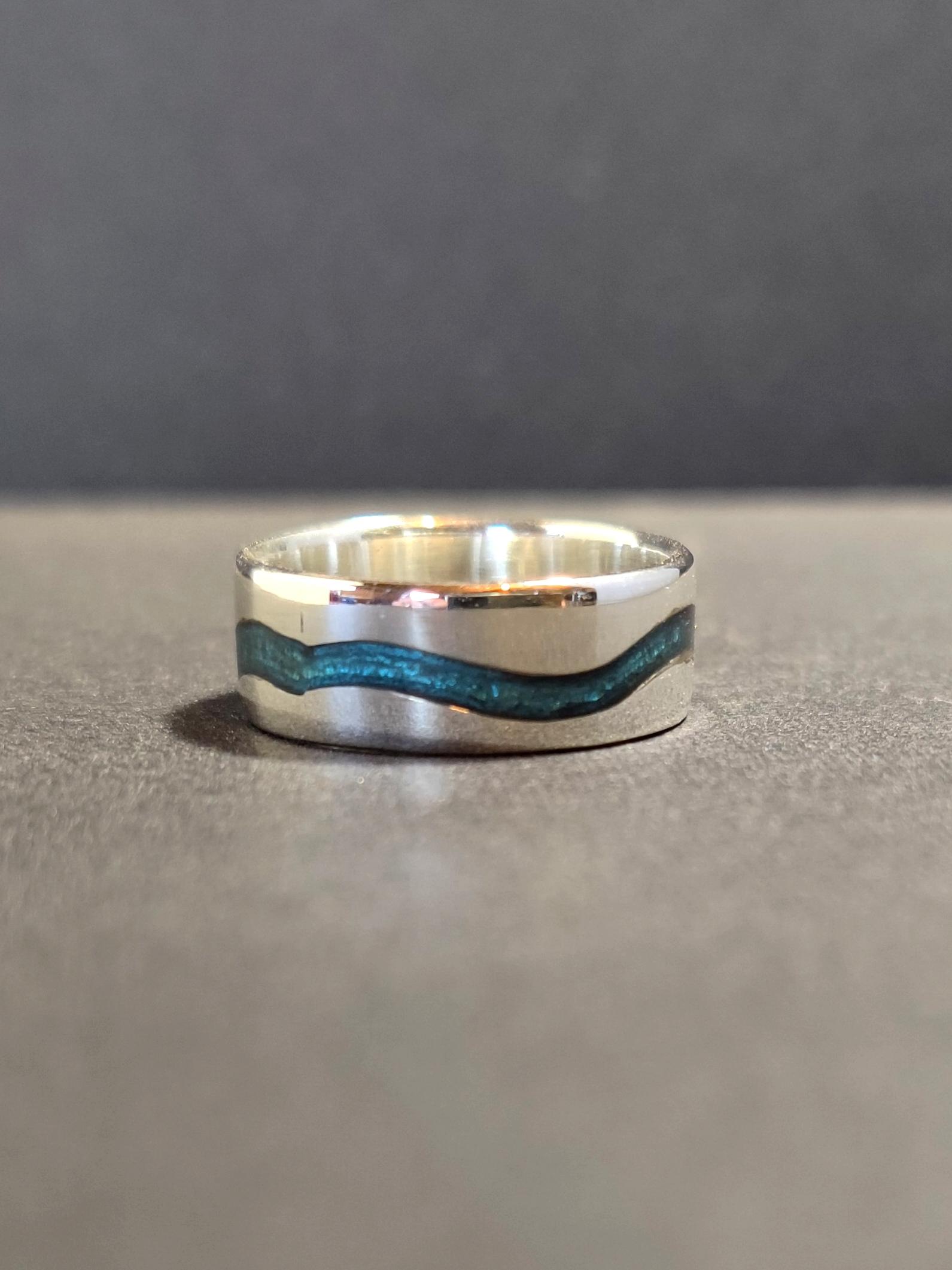 Turquoise hot sale wave ring