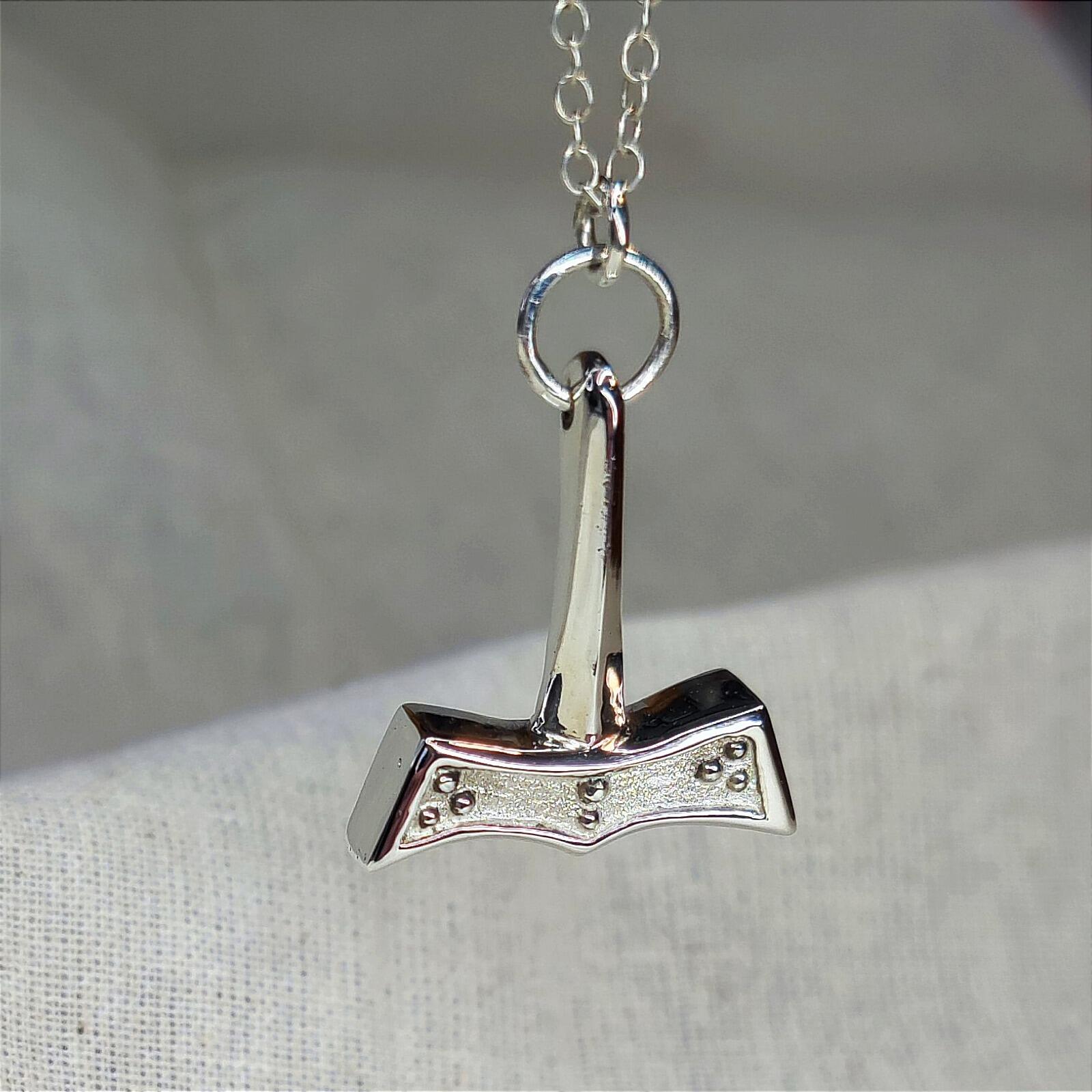 Sterling silver hot sale thor's hammer