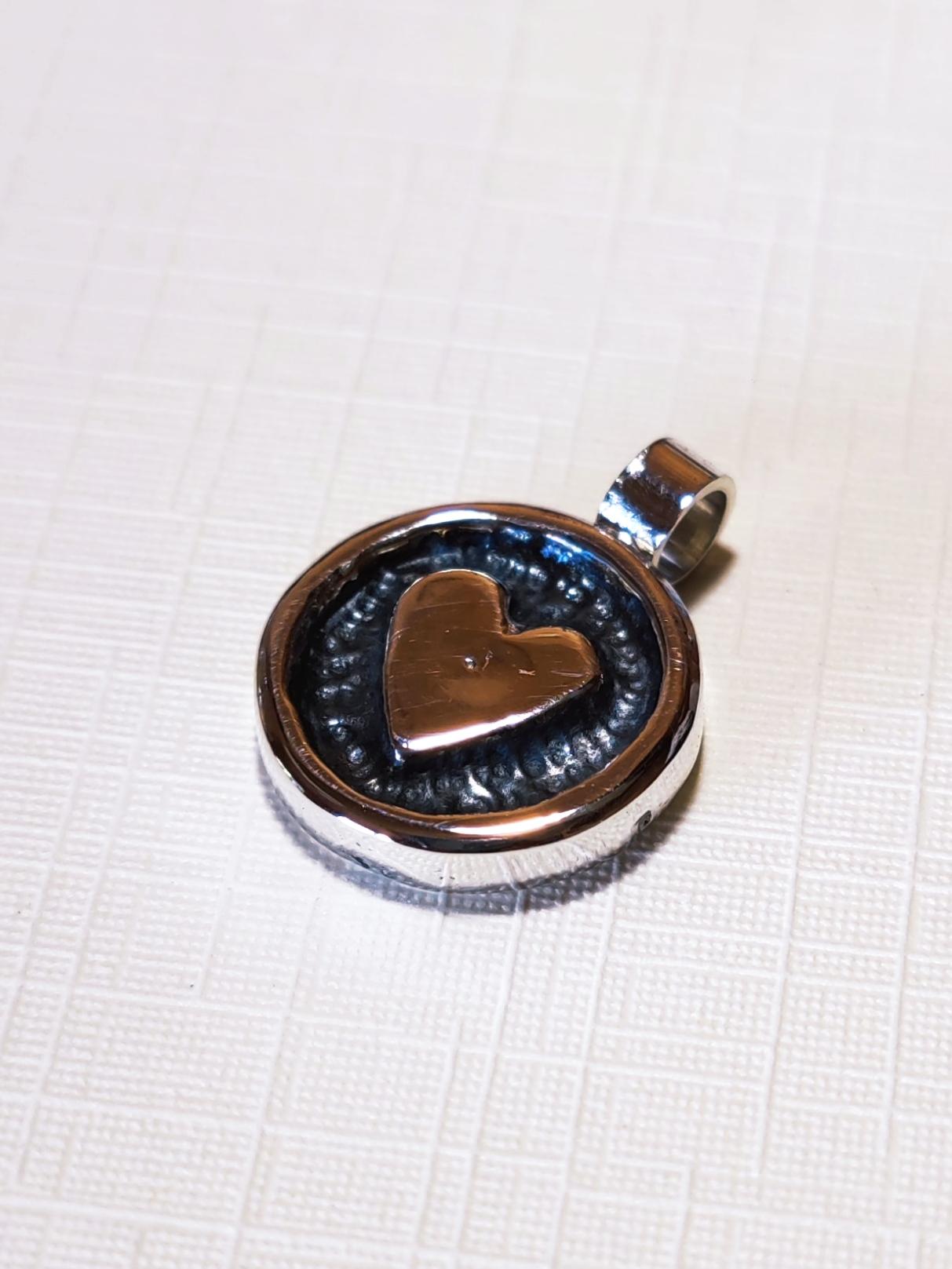 Sterling Silver Chunky Heart Pendant